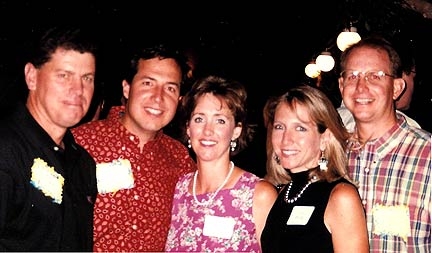 1996: Bubba Schultz, Bob and Julie Goudge, Karen and Brian Brady